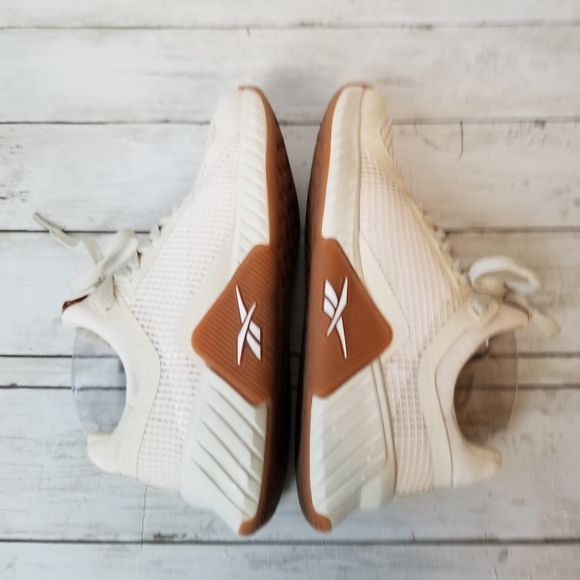 Reebok Knit Cream Colored Athletic Sneakers - Picture 8 of 11